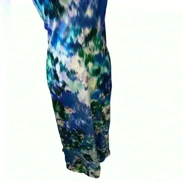 NICOLE MILLER NEW YORK Vibrant Maxi Dress 🦚 💙🩵💚💜 - Picture 2 of 8